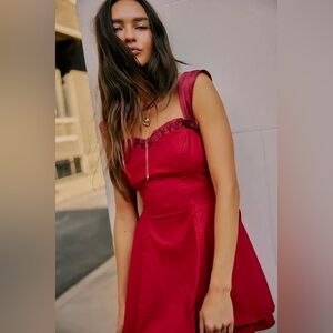 Free People Red Mini Dress